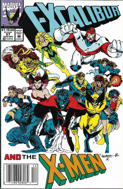 Cover for Excalibur (Marvel, 1988 series) #57 [Newsstand]