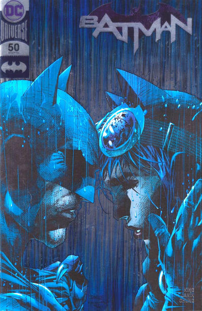 Cover for Batman (DC, 2016 series) #50 [Silver Foil SDCC Exclusive Jim Lee & Scott Williams Variant Cover]