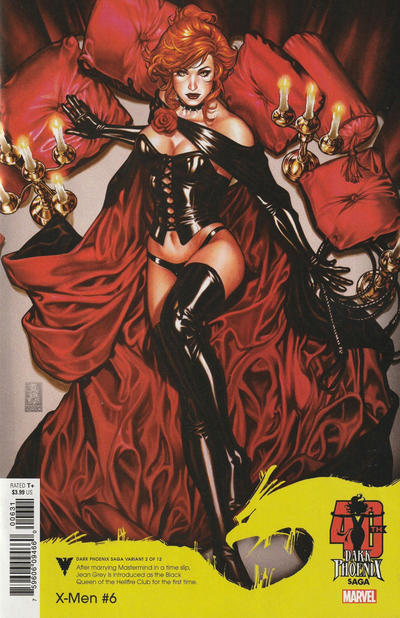 Cover for X-Men (Marvel, 2019 series) #6 [Dark Phoenix Saga Variant 2 of 12]