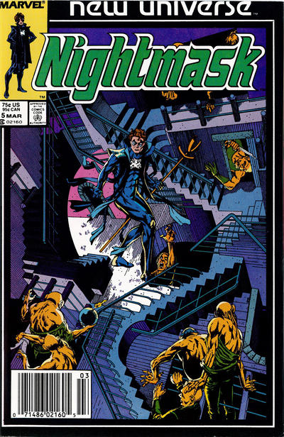 Cover for Nightmask (Marvel, 1986 series) #5 [Newsstand]