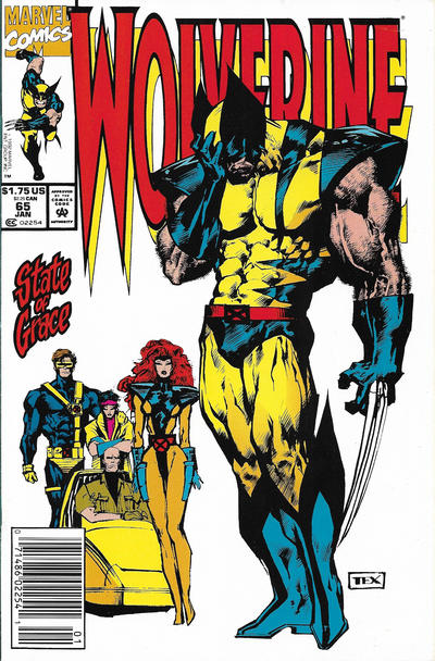 Cover for Wolverine (Marvel, 1988 series) #65 [Newsstand]