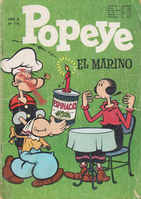 Cover Thumbnail for Popeye el marino (Editorial Lord Cochrane, 1957 ? series) #19