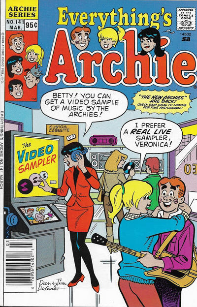 Cover for Everything's Archie (Archie, 1969 series) #141 [Canadian]