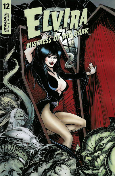 Cover for Elvira Mistress of the Dark (Dynamite Entertainment, 2018 series) #12 [Cover A Tom Mandrake]