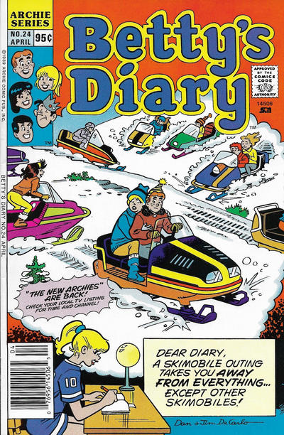 Cover for Betty's Diary (Archie, 1986 series) #24 [Canadian]