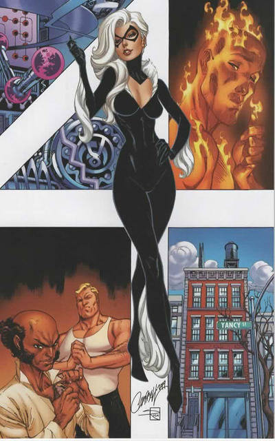 Cover for Black Cat (Marvel, 2019 series) #4 [Cover J virgin EXCLUSIVE, BeachBum Comics & Golden Apple]