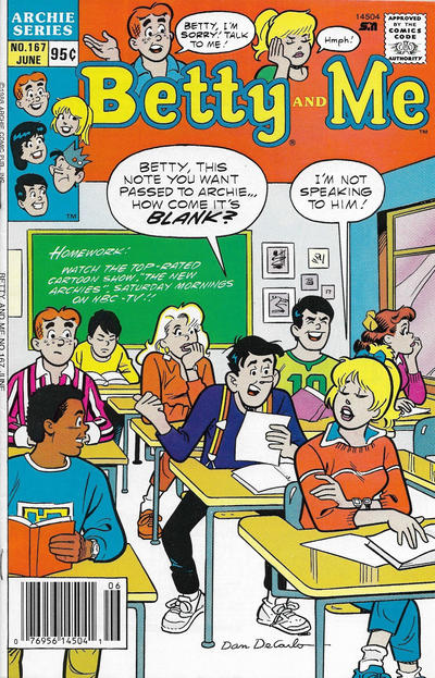 Cover for Betty and Me (Archie, 1965 series) #167 [Canadian]