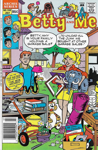 Cover for Betty and Me (Archie, 1965 series) #168 [Canadian]