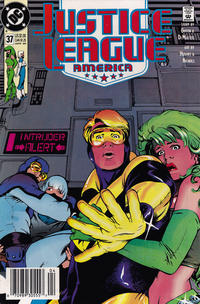 Cover Thumbnail for Justice League America (DC, 1989 series) #37 [Newsstand]