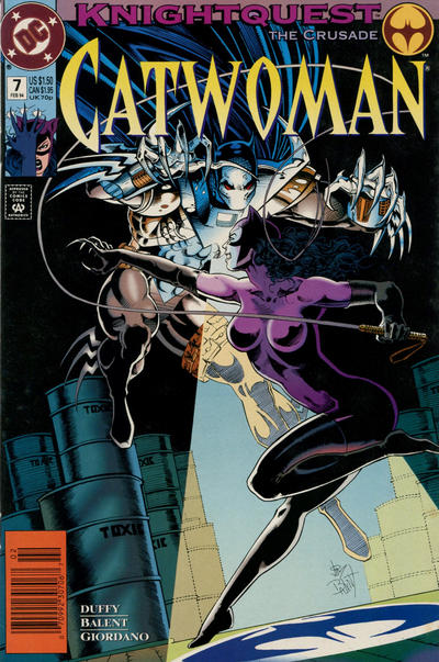 Cover for Catwoman (DC, 1993 series) #7 [Newsstand]