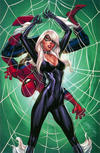 Cover for Amazing Spider-Man (Marvel, 2018 series) #10 (811) [Variant Edition - Black Cat - J. Scott Campbell Virgin Cover]