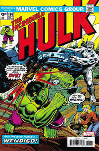 Cover Thumbnail for Incredible Hulk No. 180 Facsimile Edition (Marvel, 2020 series) 