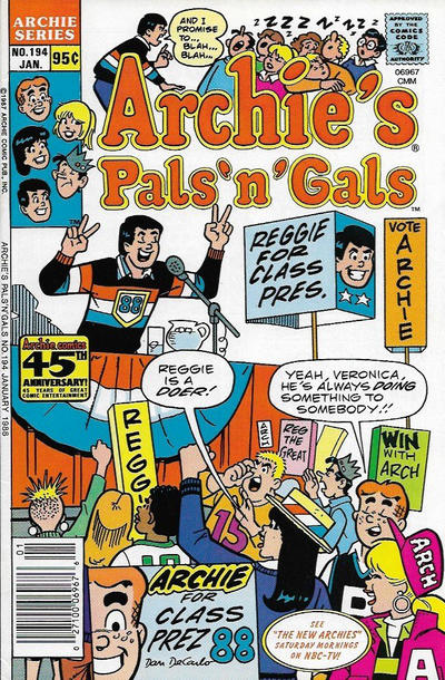 Cover for Archie's Pals 'n' Gals (Archie, 1952 series) #194 [Canadian]