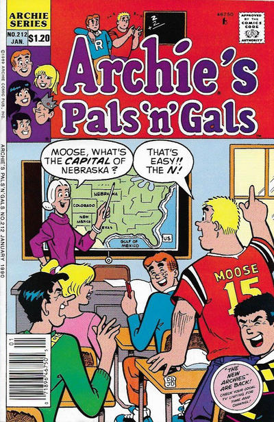 Cover for Archie's Pals 'n' Gals (Archie, 1952 series) #212 [Canadian]