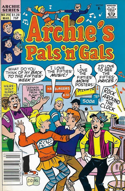 Cover for Archie's Pals 'n' Gals (Archie, 1952 series) #213 [Canadian]