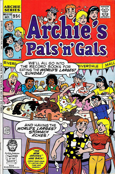 Cover for Archie's Pals 'n' Gals (Archie, 1952 series) #210 [Direct]