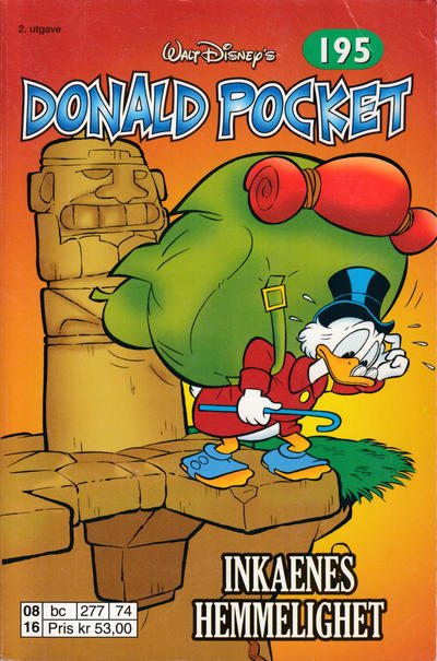 Cover for Donald Pocket (Hjemmet / Egmont, 1968 series) #195 - Inkaenes hemmelighet [2. utgave bc 277 74]