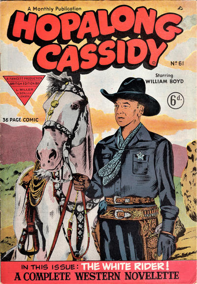 Cover for Hopalong Cassidy Comic (L. Miller & Son, 1950 series) #61