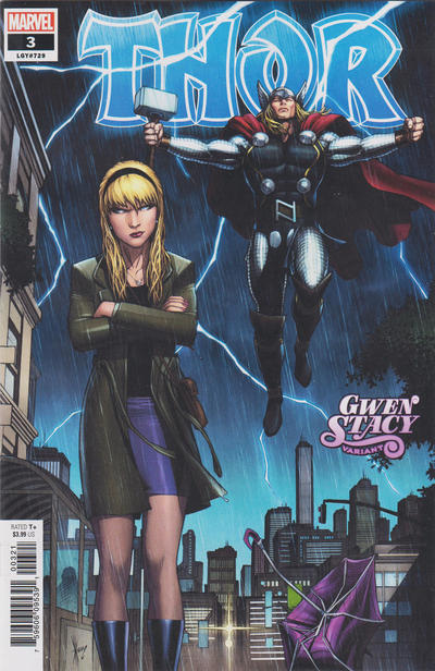Cover for Thor (Marvel, 2020 series) #3 (729) [Dale Keown 'Gwen Stacy' Cover]