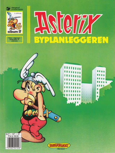 Cover for Asterix (Hjemmet / Egmont, 1969 series) #17 - Byplanleggeren [5. opplag Reutsendelse 147 37]