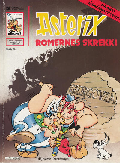 Cover for Asterix (Hjemmet / Egmont, 1969 series) #7 - Romernes skrekk! [7. opplag]