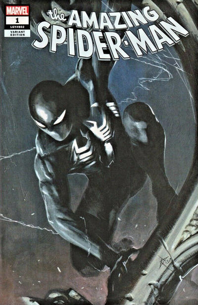 Cover for Amazing Spider-Man (Marvel, 2018 series) #1 (802) [Variant Edition - Retailer Party - Greg Land Black and White Cover]