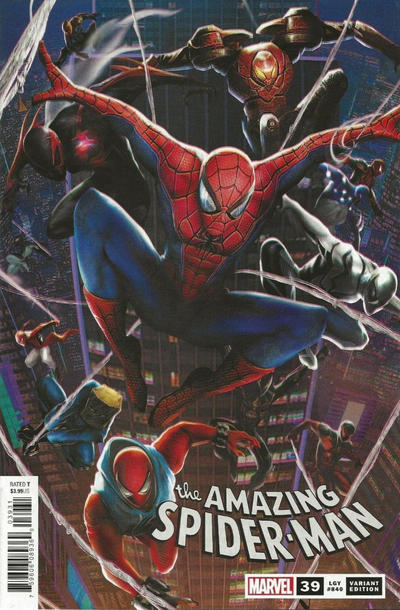 Cover for Amazing Spider-Man (Marvel, 2018 series) #39 (840) [Variant Edition - Chinese New Year - Jie Yuan Connecting Cover]