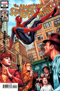 Cover Thumbnail for Amazing Spider-Man (Marvel, 2018 series) #24 (825) [Variant Edition - Marvels 25th Anniversary Tribute - Mark Brooks Cover]