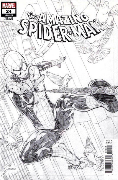 Cover for Amazing Spider-Man (Marvel, 2018 series) #24 (825) [Variant Edition - Joe Quesada Sketch Cover]