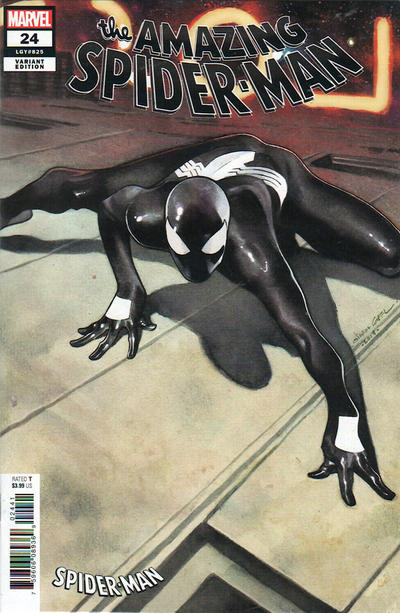 Cover for Amazing Spider-Man (Marvel, 2018 series) #24 (825) [Variant Edition - Symbiote Suit - Olivier Coipel Cover]