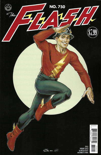 Cover for The Flash (DC, 2016 series) #750 [1940s Variant Cover by Nicola Scott and Annette Kwok]