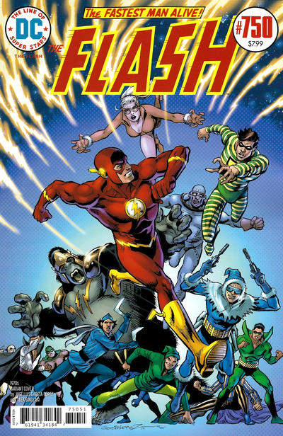 Cover for The Flash (DC, 2016 series) #750 [1970s Variant Cover by José Luis García-López and Alex Sinclair]