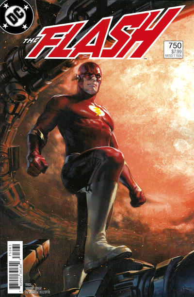 Cover for The Flash (DC, 2016 series) #750 [1980s Variant Cover by Gabriele Dell'Otto]