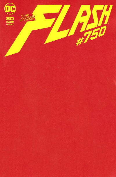 Cover for The Flash (DC, 2016 series) #750 [Red Blank Variant Cover]