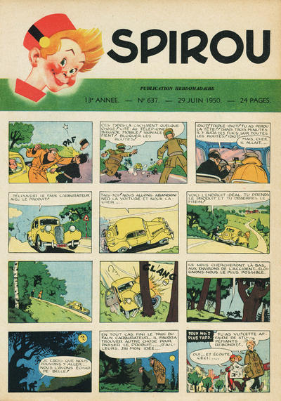 Cover for Spirou (Dupuis, 1947 series) #637