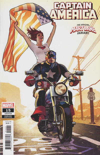 Cover for Captain America (Marvel, 2018 series) #15 (719) [Adam Hughes 'Mary Jane']