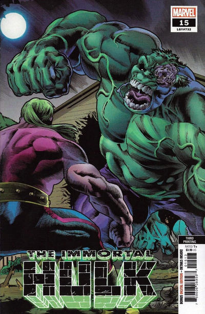 Cover for Immortal Hulk (Marvel, 2018 series) #15 [Third Printing - Joe Bennett]
