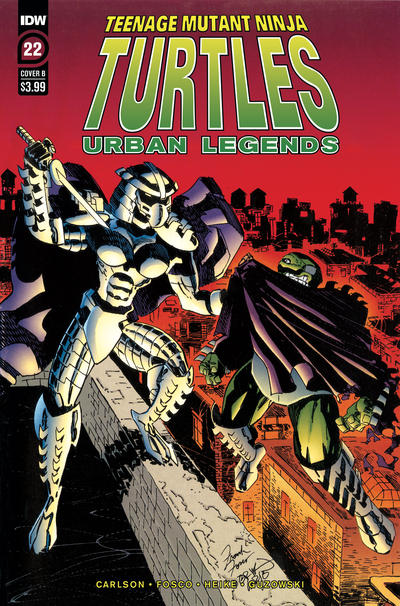Cover for Teenage Mutant Ninja Turtles: Urban Legends (IDW, 2018 series) #22 [Cover B - Frank Fosco and Erik Larsen]