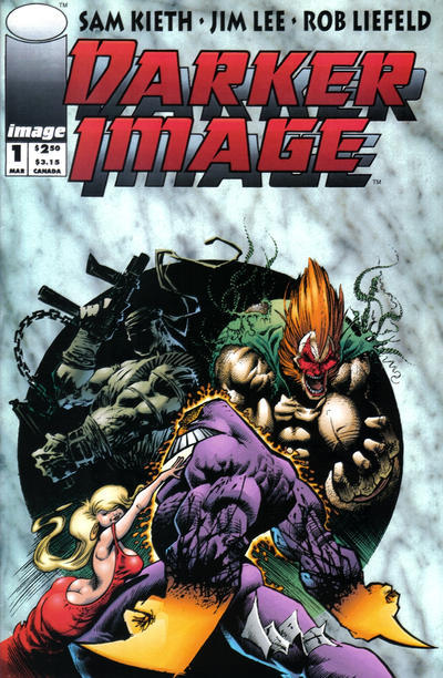 Cover for Darker Image (Image, 1993 series) #1 [Direct; The Maxx trading card]