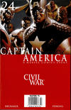 Cover for Captain America (Marvel, 2005 series) #24 [Newsstand]