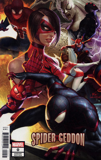 Cover for Spider-Geddon (Marvel, 2018 series) #0 [Variant Edition - Inhyuk Lee Connecting Cover]