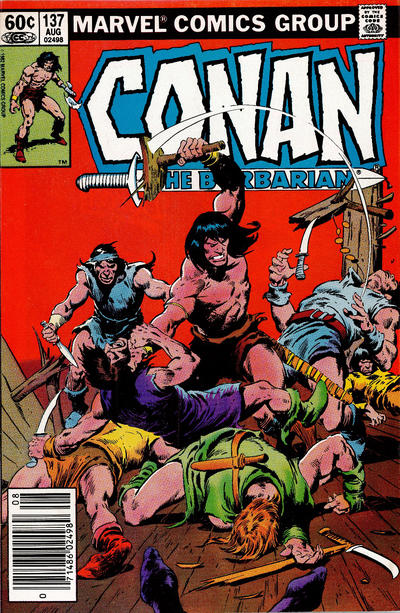 Cover for Conan the Barbarian (Marvel, 1970 series) #137 [Newsstand]