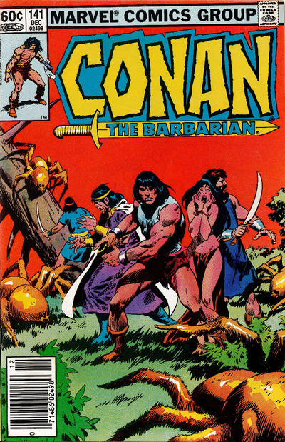 Cover for Conan the Barbarian (Marvel, 1970 series) #141 [Newsstand]