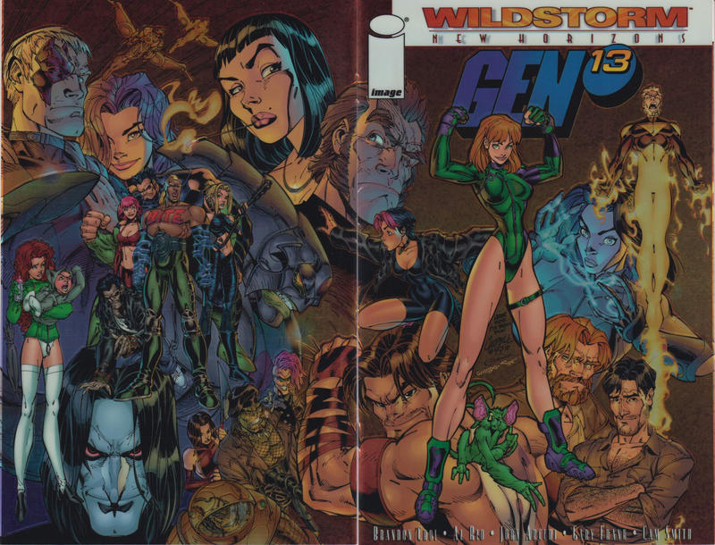 Cover for Gen 13 (Image, 1995 series) #25 [Wraparound Cover (Chromium)]