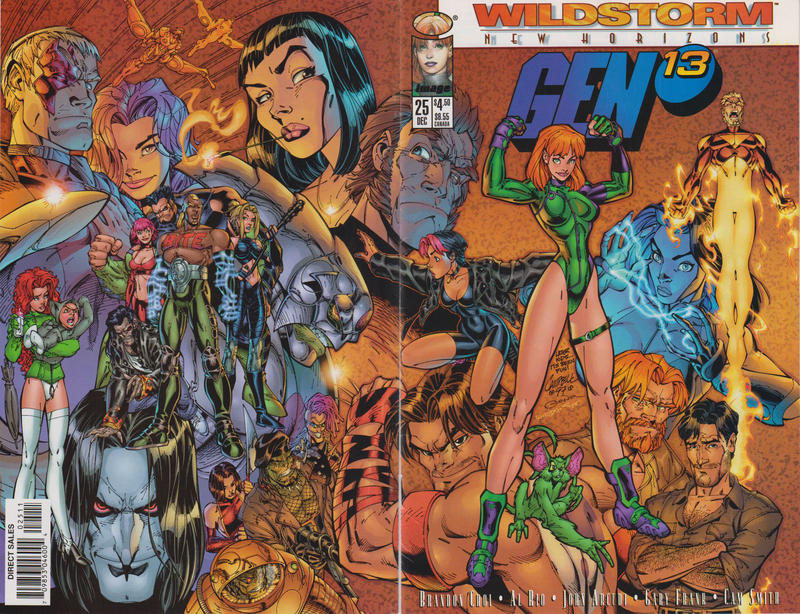 Cover for Gen 13 (Image, 1995 series) #25 [Wraparound Cover ($4.50)]