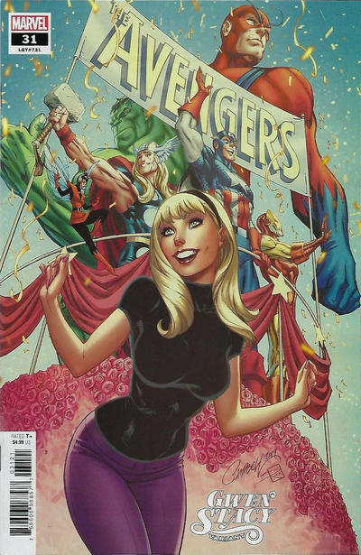 Cover for Avengers (Marvel, 2018 series) #31 (731) [J. Scott Campbell 'Gwen Stacy']