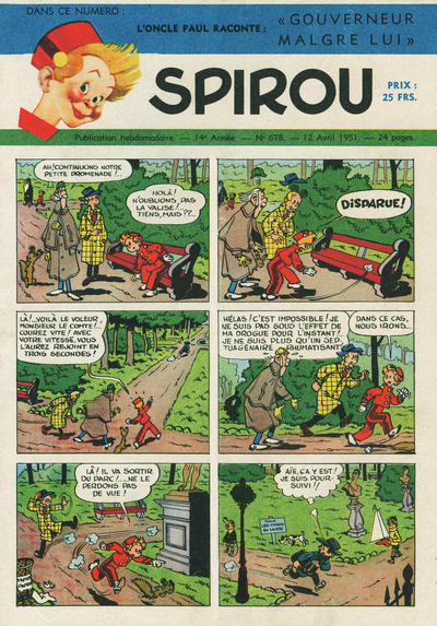 Cover for Spirou (Dupuis, 1947 series) #678