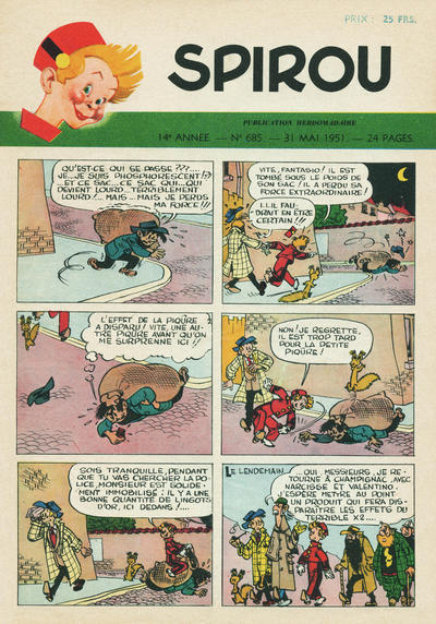 Cover for Spirou (Dupuis, 1947 series) #685