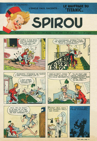 Cover for Spirou (Dupuis, 1947 series) #698