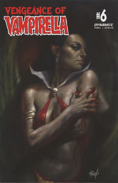 Cover for Vengeance of Vampirella (Dynamite Entertainment, 2019 series) #6 [Cover A Lucio Parrillo]
